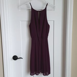 Plum Cross Front Dress